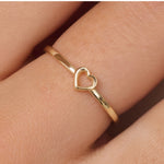 Gold Heart Rings