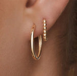 Gold Medium Hoops