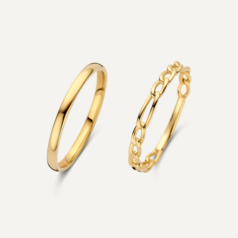 Figaro Stacker Rings Set