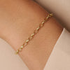 14 Karat Gold Anchor Chain Bracelet - 2