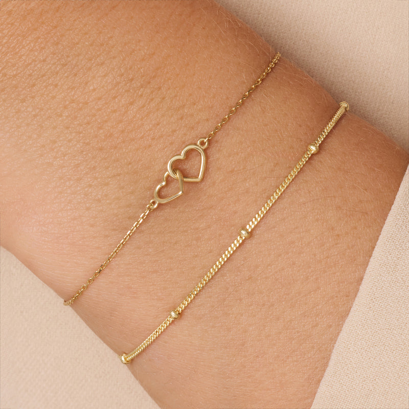 Linked Heart Bracelet