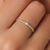 14 Karat Gold Kugeln Zirkonia Ring - 2