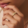 14 Karat Gold Ridged Dome Ring - 3