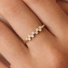 14 Karat Gold Bezel Set Cubic Zirconia Zigzag Ring - 2