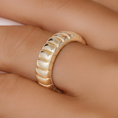 14 Karat Gold Bold Charlotte Ring - 2