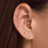 14 Karat Gold Piercing Sphère - 2