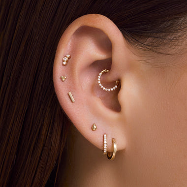 14 Karat Gold Piercing Sphère Cluster - 2