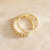 14 Karat Gold with Diamonds Pavé Diamond Cartilage Hoop (13mm) - 3