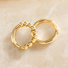 14 Karat Gold Beaded Cartilage Hoop (9mm) - 3