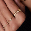 14 Karaat Goud Eternity Line Band Ring - 2