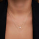 Round Cut Zirkonia Pendant Ketting