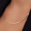 14 Karaat Goud Herringbone Schakelketting - 3