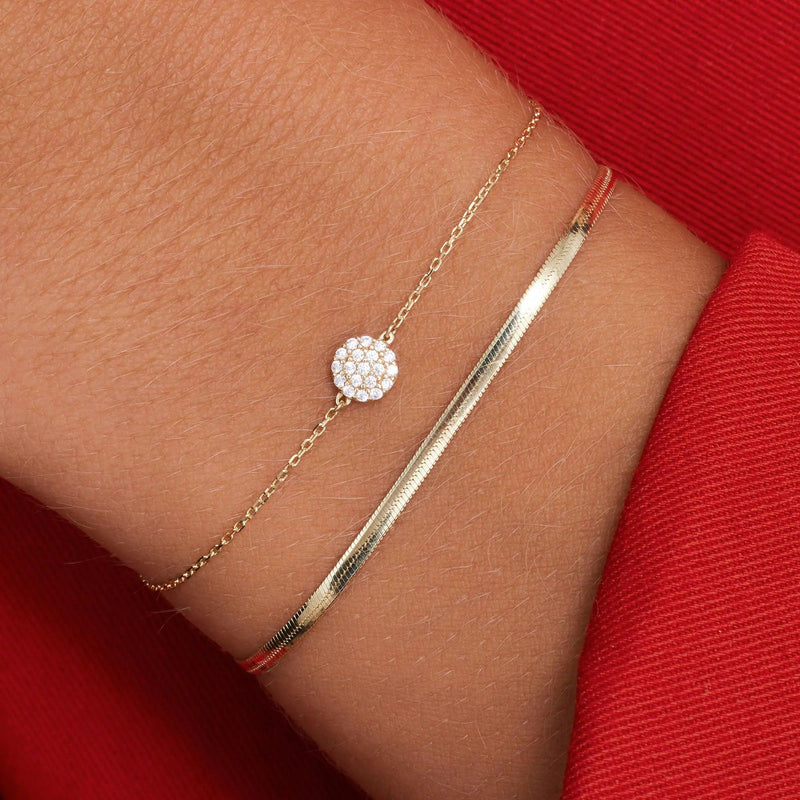 Pavé Zirkonia Rond Armband