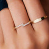 14 Karaat Goud Zirkonia Cross Ring - 2