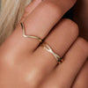 14 Karaat Goud Crossover Ring - 2