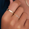 14 Karaat Goud Zirkonia Claw Ring - 2