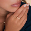 14 Karat Gold Figaro Stacker Rings Set - 4