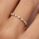 Bezel Set Diamond Band Ring