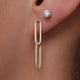 Double Paperclip Zirconia Earrings Set