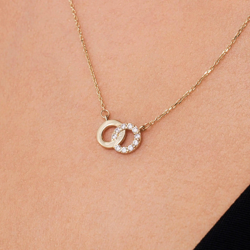 Pavé Zirkonia Linked Infinity