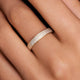 Pavé Zirkonia Half Eternety Ring