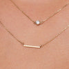 14 Karat Gold Essential Bar Necklace - 3