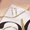 14 Karaat Goud Paperclip Schakelketting - 12