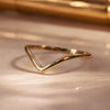 14 Karaat Goud Wishbone Ring - 5