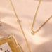 Bezel Set Cubic Zirconia Beaded Pendant Necklace