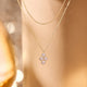 Zirconia Flower Essential Necklaces Set