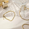 14 Karat Gold Curb Chain Bracelet - 11