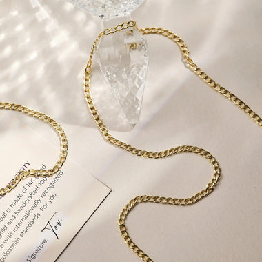 14 Karat Gold Curb Chain Necklace - 13