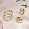 14 Karat Gold Bold Huggie Hoops (13mm) - 10