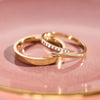 14 Karaat Goud Zirkonia Claw Ring - 9