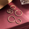 14 Karaat Goud Essential Hoops Set - 2