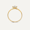 14 Karat Gold Square Cut Cubic Zirconia Ring - 7