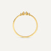 14 Karat Gold Cubic Zirconia Trilogy Ring - 6