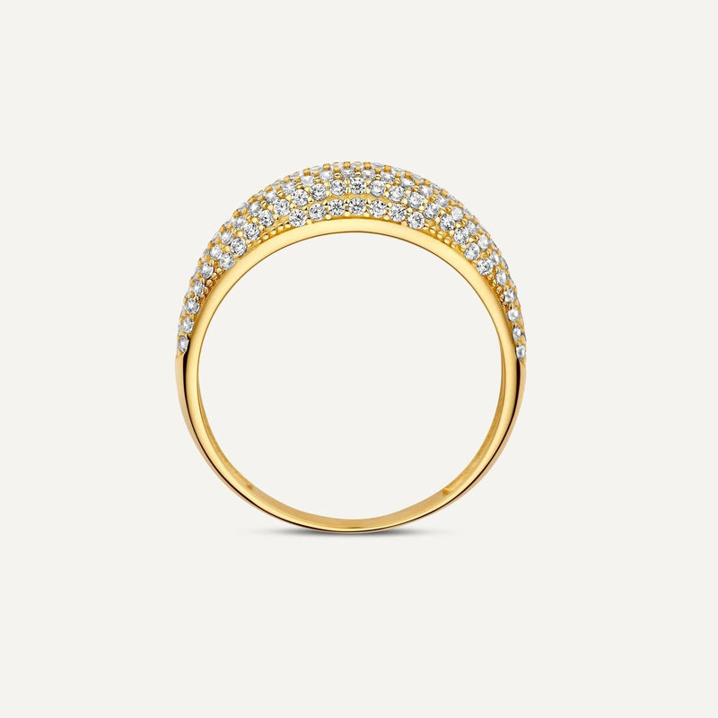 Pavé Cubic Zirconia Dome Ring