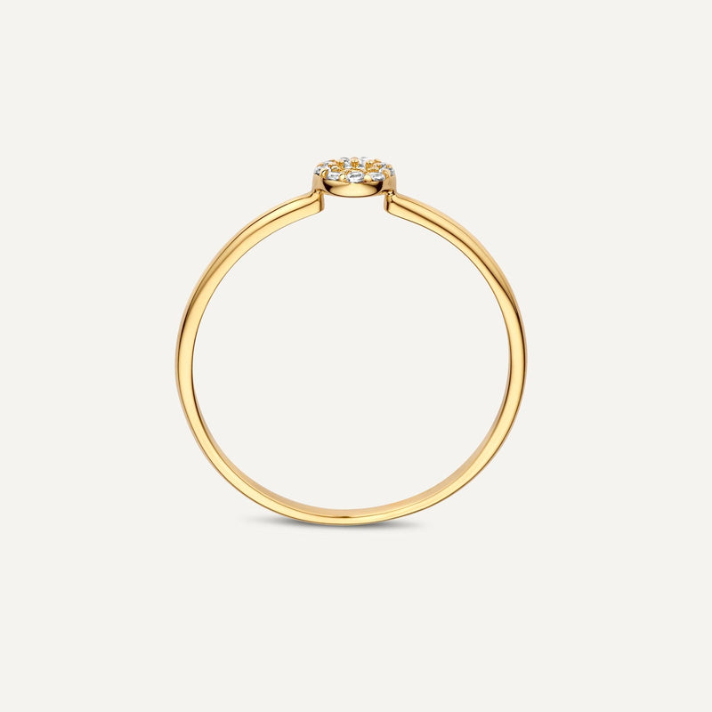 Pavé Zirkonia Halo Ring