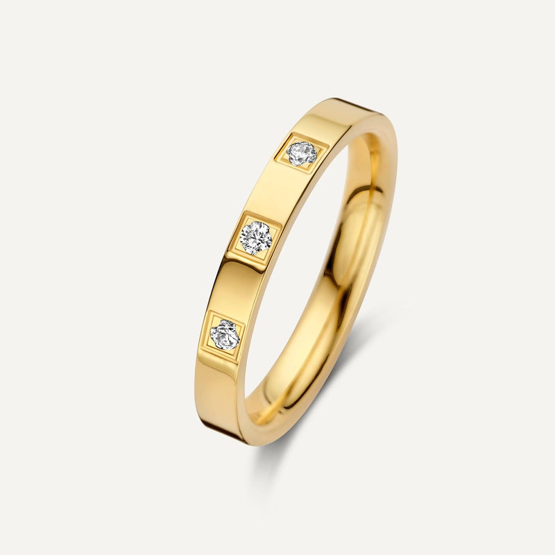 Drievoudige Zirkonia Band Ring