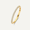 Or 14 Carats Bague Eternity Zircon Essential - 1