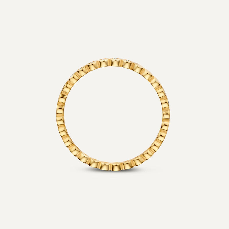 Zirkonia Bezel Dot Eternity Ring