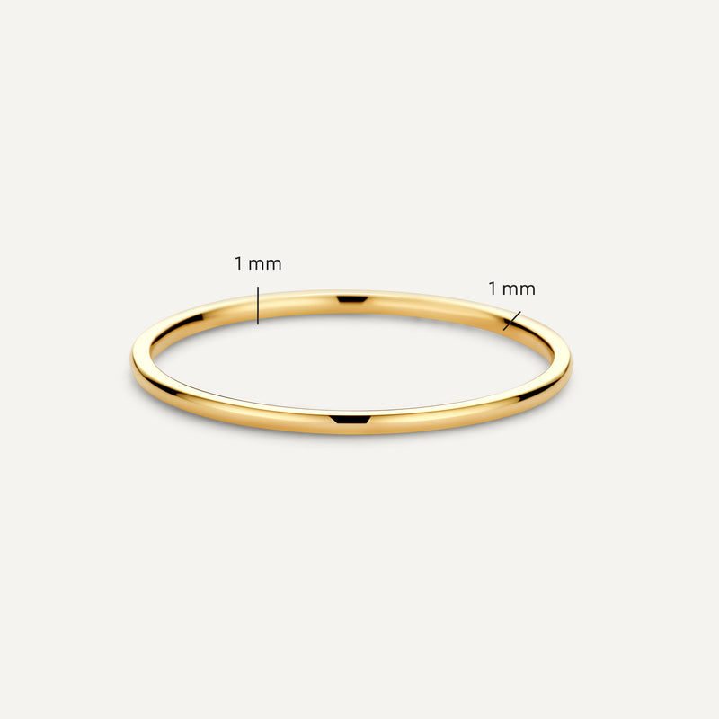 1 mm Slim Curve Band Ring