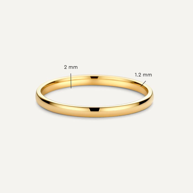 2 mm Curve Band Ring