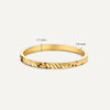 14 Karat Gold Diamond Cut Stacker Ring - 6