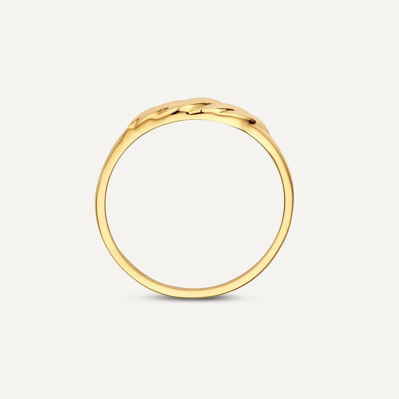 Slim Croissant Dome Ring