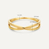 14 Karaat Goud Crossover Ring - 5