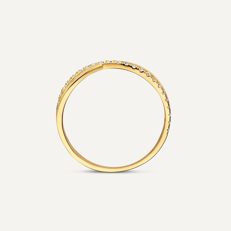 Crossover Zirkonia Eternity Ring