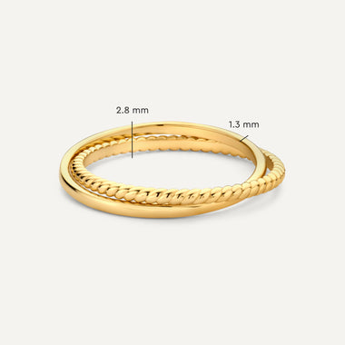 14 Karat Gold Duo Twisted Ring - 5