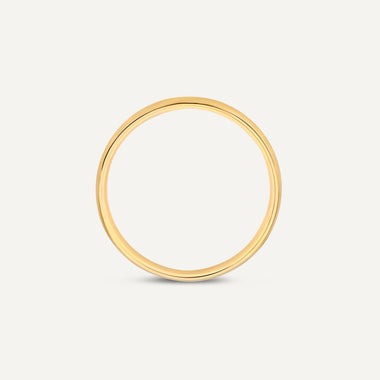 14 Karaat goud 3 mm Curve Band Ring - 6